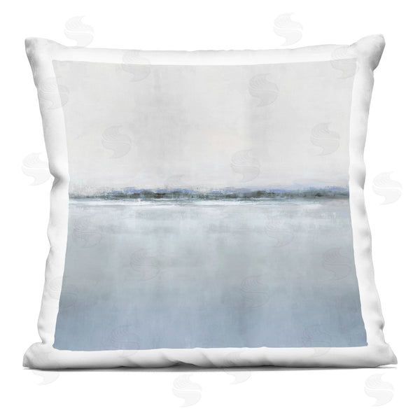 stupell industries Rachel Springer | Contemporary Grey Ocean Gradient Printed Throw Pillow