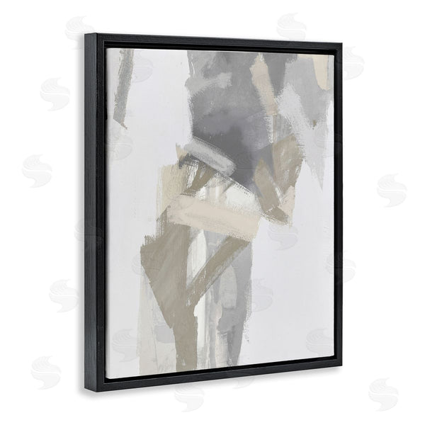 Stupell Industries Rachel Springer | Elegant Grey & Beige Streaks