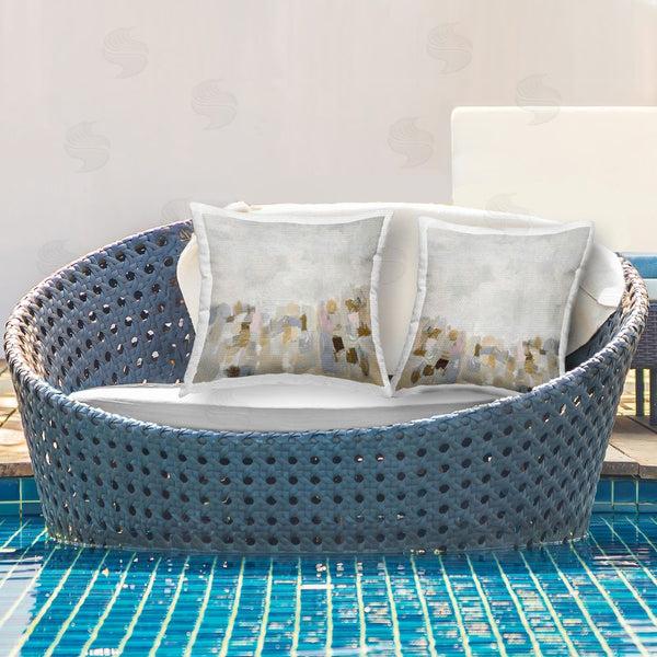 Stupell Industries Rachel Springer | Gray Subtle Abstract Printed Throw Pillow Set