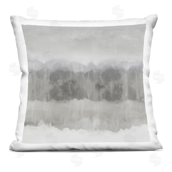 stupell industries Rachel Springer | Grey Abstract Ambient Landscape Printed Throw Pillow