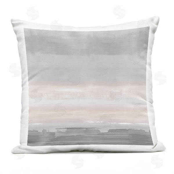 Stupell Industries Rachel Springer | Pink & Grey Brushed Abstract Printed Throw Pillow