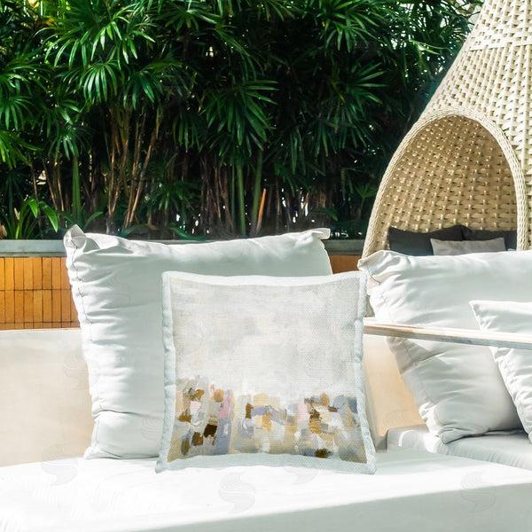 Stupell Industries Rachel Springer | Rustic Beige & Grey Printed Throw Pillow