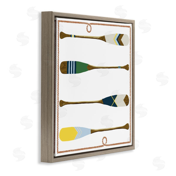 Stupell Industries Radhika Modi | Four Patterned Oars