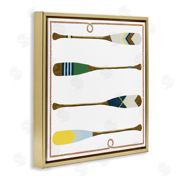 Stupell Industries Radhika Modi | Four Patterned Oars