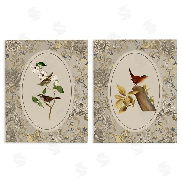 stupell industries Radhika Modi | Vintage Birds & Toile