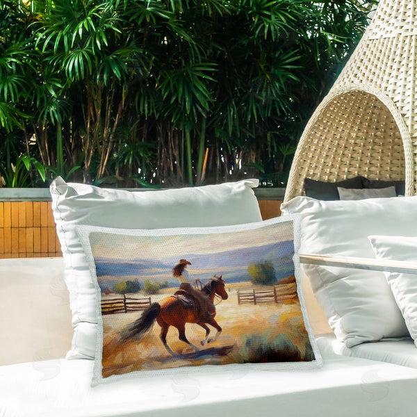 Stupell Industries Ramona Murdock | Abstract Cowgirl On Farm