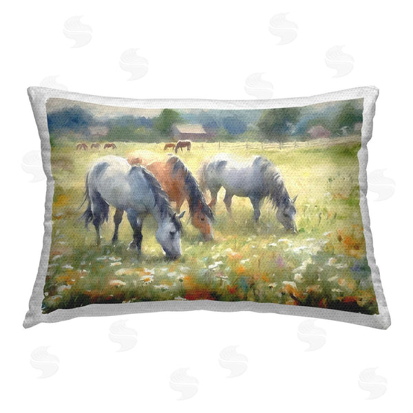 Stupell Industries Ramona Murdock | Abstract Horses In Meadow
