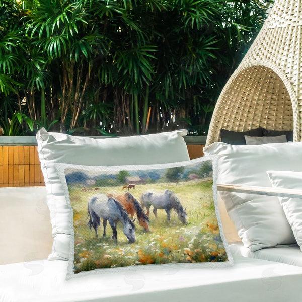 Stupell Industries Ramona Murdock | Abstract Horses In Meadow
