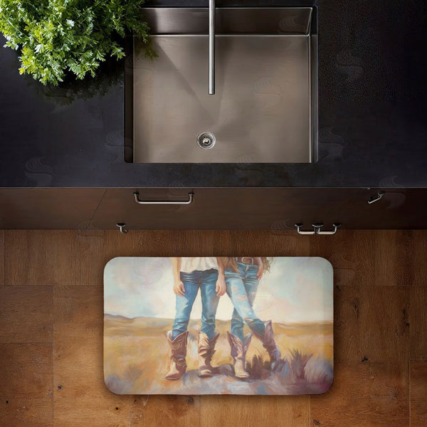 Stupell Industries Ramona Murdock | All About The Cowboy Boots Anti-Fatigue Mat