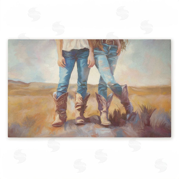 stupell industries Ramona Murdock | All About The Cowboy Boots Non-Woven Door Mat