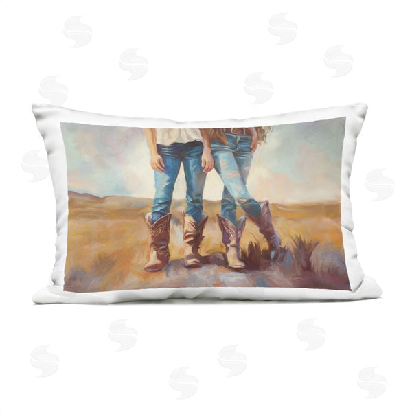 Stupell Industries Ramona Murdock | All About The Cowboy Boots Printed Throw Pillow