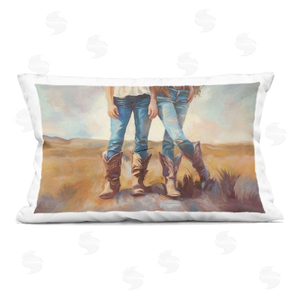 stupell industries Ramona Murdock | All About The Cowboy Boots Printed Throw Pillow