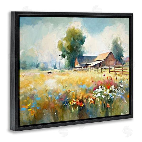 Stupell Industries Ramona Murdock | Barn In Meadow Painting Wall Art