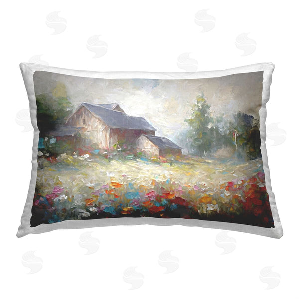 stupell industries Ramona Murdock | Barn with Abstract Flowers
