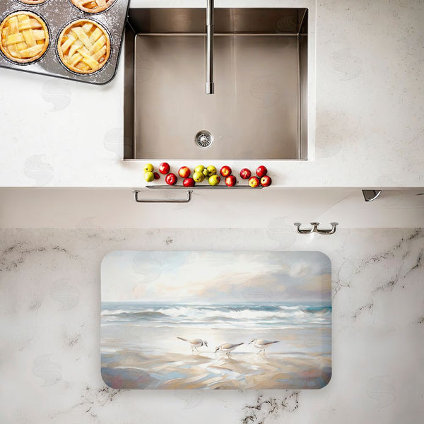 Stupell Industries Ramona Murdock | Blue Haven Bay Birds Anti-Fatigue Mat