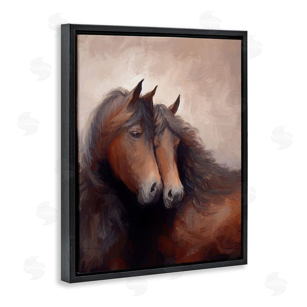 Stupell Industries Ramona Murdock | Brown Cuddling Stallions Wall Art