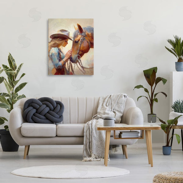Stupell Industries Ramona Murdock | Country Girl & Horse Wall Art