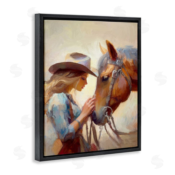 Stupell Industries Ramona Murdock | Country Girl & Horse Wall Art