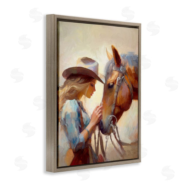 Stupell Industries Ramona Murdock | Country Girl & Horse Wall Art