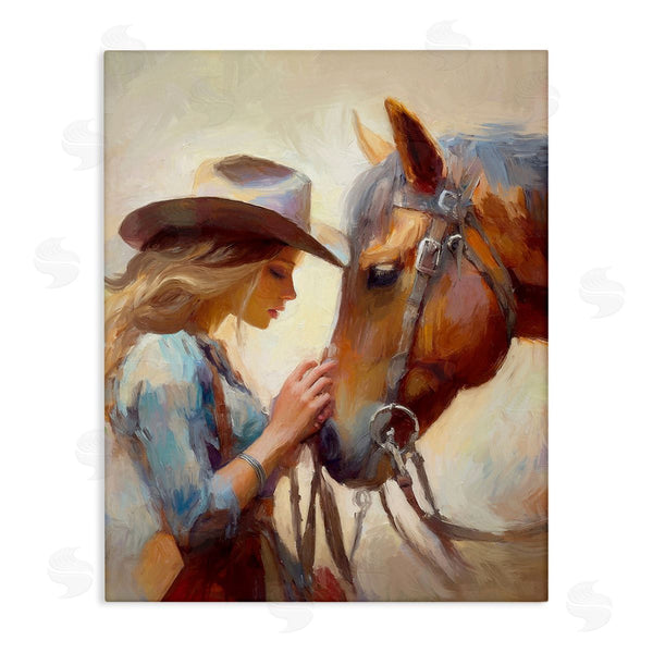 stupell industries Ramona Murdock | Country Girl & Horse Wall Art