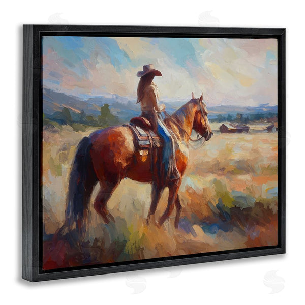 Stupell Industries Ramona Murdock | Cowgirl In Western Scene Wall Art