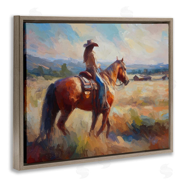 Stupell Industries Ramona Murdock | Cowgirl In Western Scene Wall Art