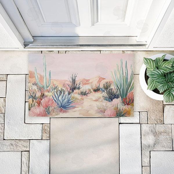 Stupell Industries Ramona Murdock | Desert Wonderland Cacti Non-Woven Door Mat