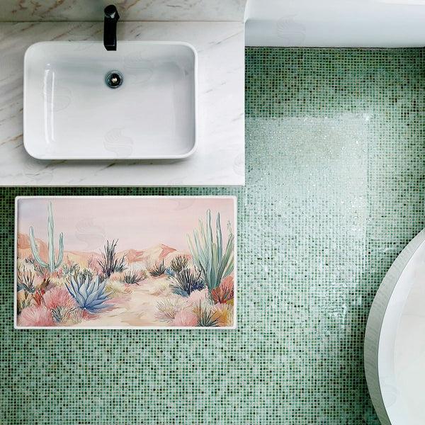 Stupell Industries Ramona Murdock | Desert Wonderland Cacti Plush Bath Mat
