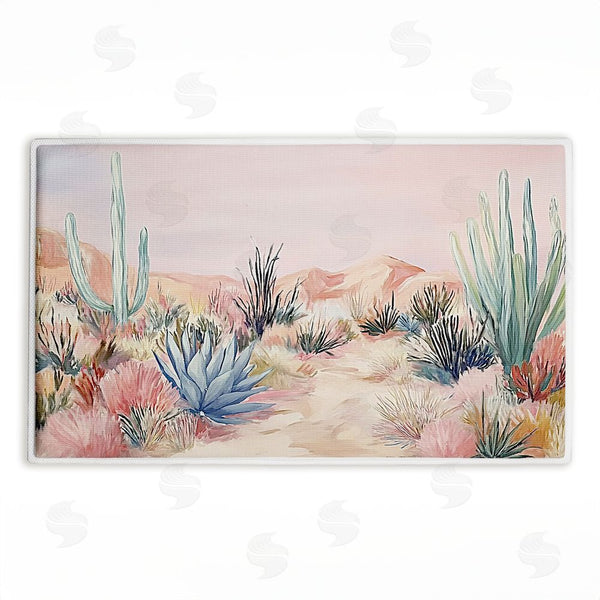 stupell industries Ramona Murdock | Desert Wonderland Cacti Plush Bath Mat