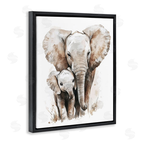 Stupell Industries Ramona Murdock | Elephant Baby With Mother