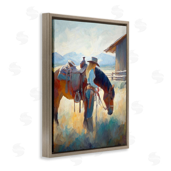 Stupell Industries Ramona Murdock | Equestrian Girl & Horse Wall Art