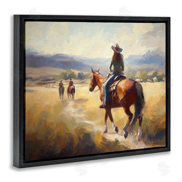 Stupell Industries Ramona Murdock | Equestrian Horse Riding Scene Wall Art