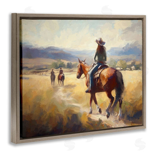 Stupell Industries Ramona Murdock | Equestrian Horse Riding Scene Wall Art