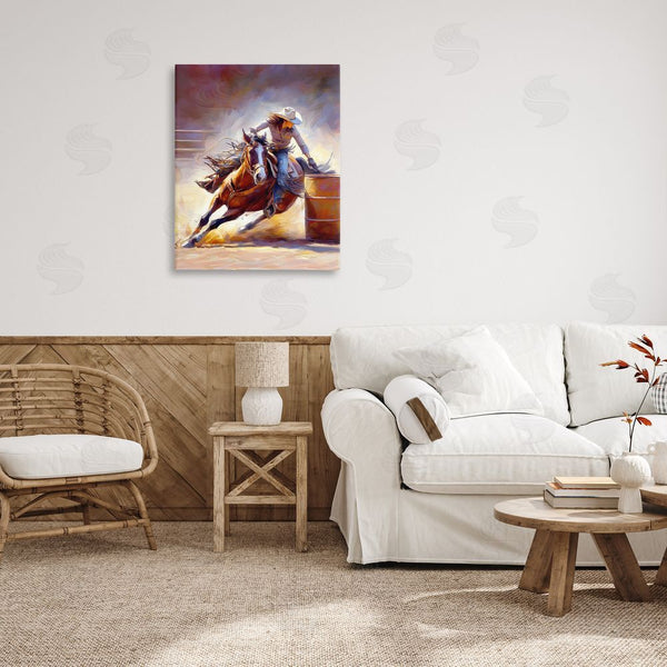 Stupell Industries Ramona Murdock | Equestrian Jockey Girl Wall Art