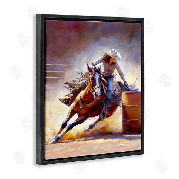 Stupell Industries Ramona Murdock | Equestrian Jockey Girl Wall Art