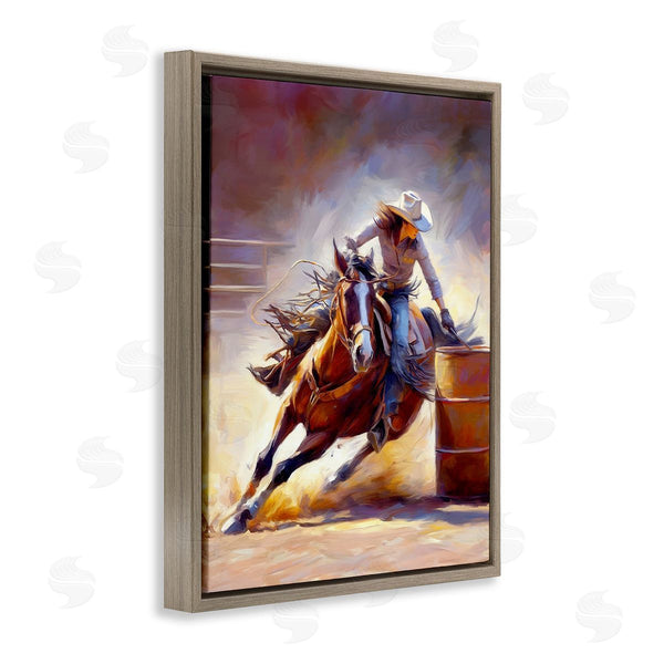 Stupell Industries Ramona Murdock | Equestrian Jockey Girl Wall Art