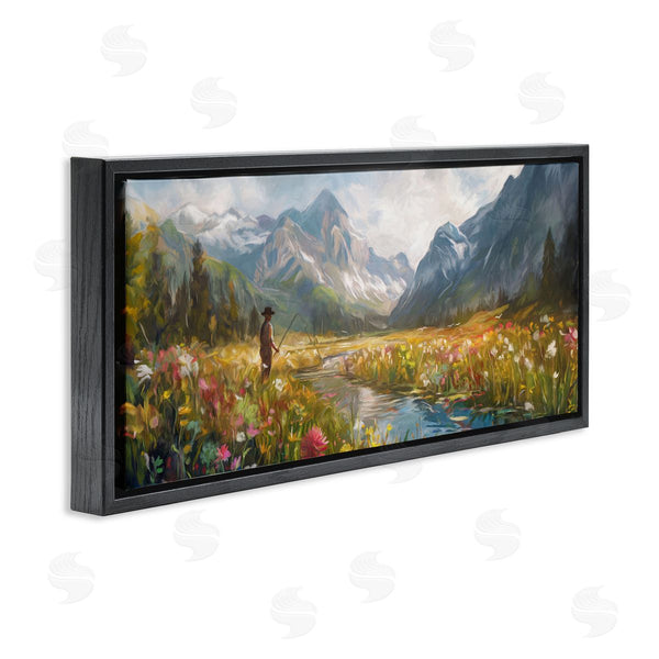 Stupell Industries Ramona Murdock | Fishing Heaven Between Mountains