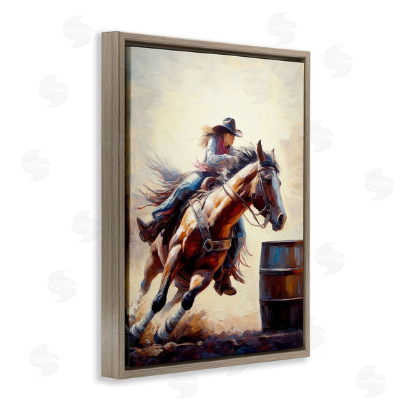 Stupell Industries Ramona Murdock | Galloping Jockey Girl Wall Art
