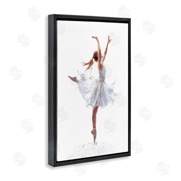 Stupell Industries Ramona Murdock | Graceful Ballerina In White