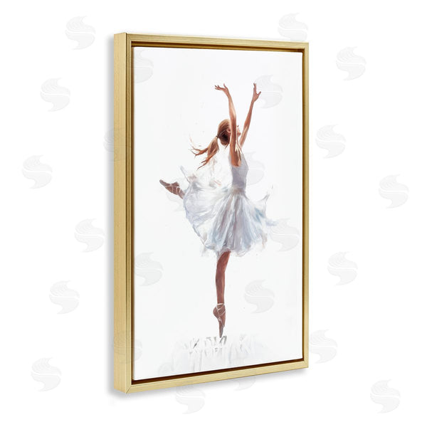 Stupell Industries Ramona Murdock | Graceful Ballerina In White