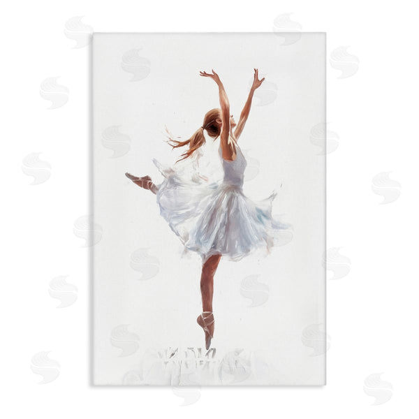 stupell industries Ramona Murdock | Graceful Ballerina in White