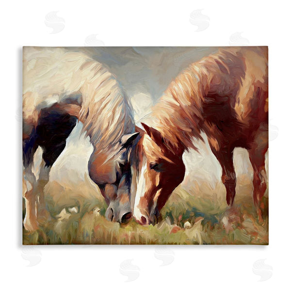 stupell industries Ramona Murdock | Grazing Horse Pair Wall Art