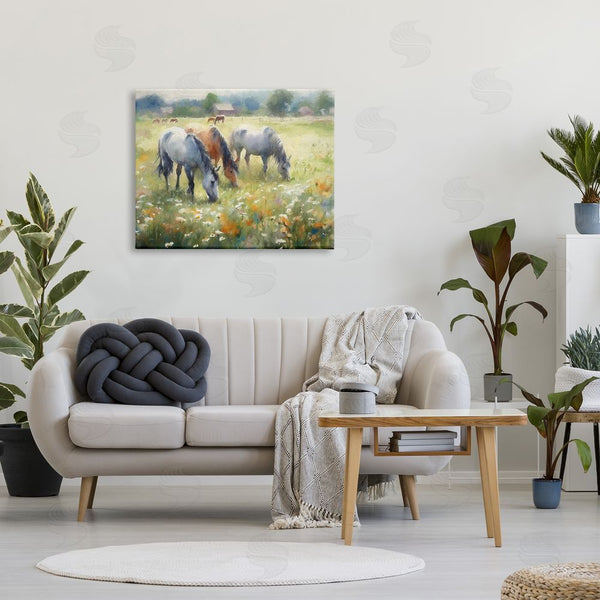 Stupell Industries Ramona Murdock | Grazing Horses In Pasture Wall Art