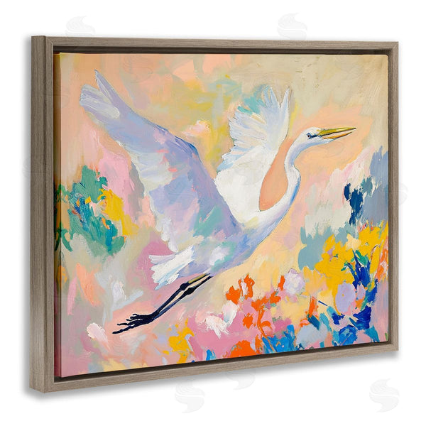 Stupell Industries Ramona Murdock | Heron And Abstract Botanicals