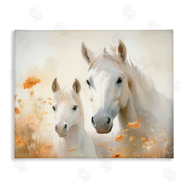 stupell industries Ramona Murdock | Horse & Foal with Flowers Wall Art