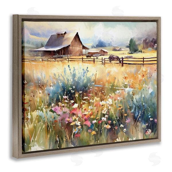Stupell Industries Ramona Murdock | Horse In Farmhouse Meadow Wall Art
