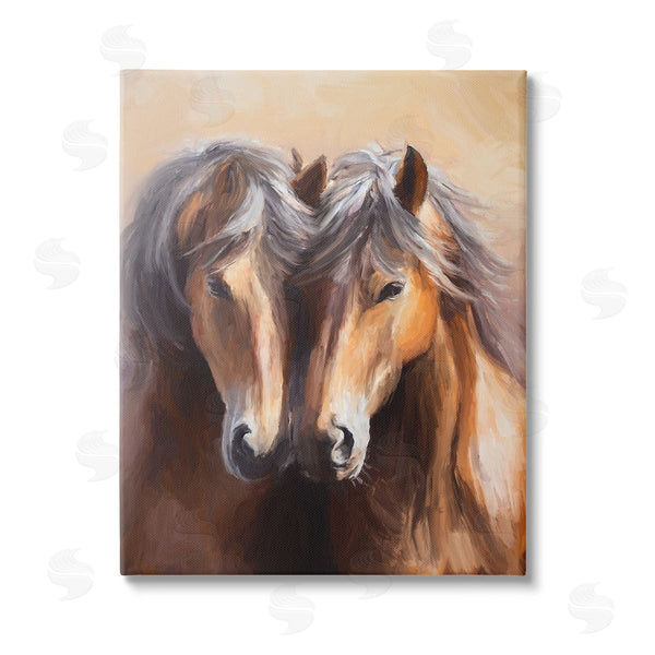 stupell industries Ramona Murdock | Horse Twins Hugging Wall Art