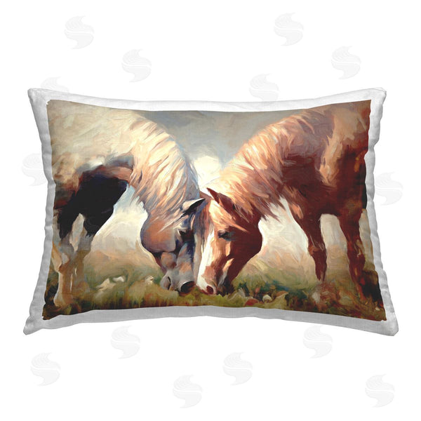 stupell industries Ramona Murdock | Horses Feeding Portrait