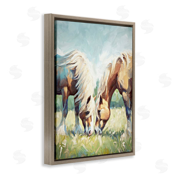 Stupell Industries Ramona Murdock | Horses Grazing Together