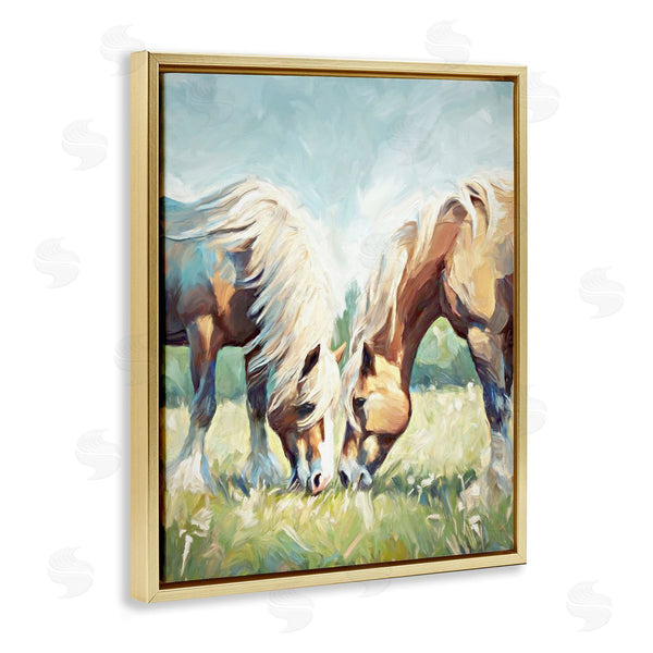Stupell Industries Ramona Murdock | Horses Grazing Together